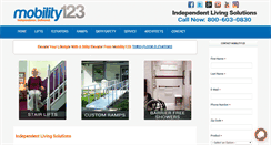 Desktop Screenshot of mobility123.com