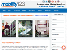 Tablet Screenshot of mobility123.com